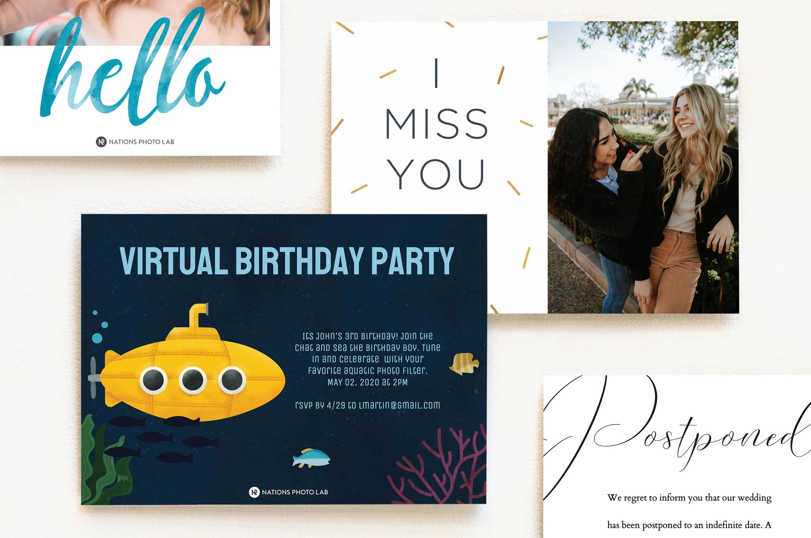 5x7" Designer Photo Greeting Card - Image 2