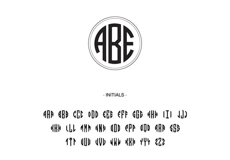 Bold Circle Monogram - Image 4