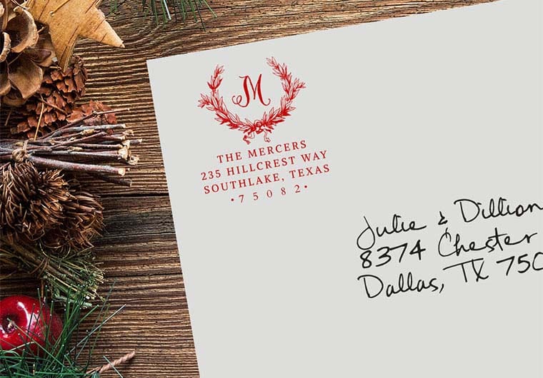 Christmas Holly Holiday Address - Image 2