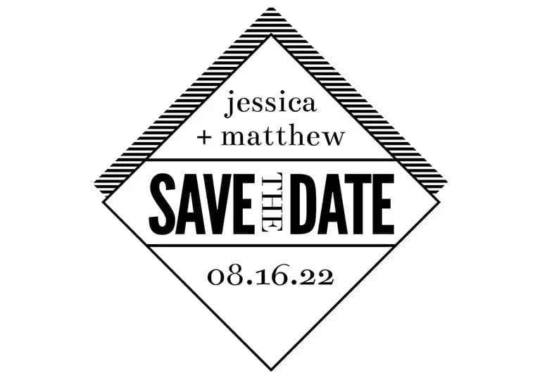 Diamond Save The Date - Image 5