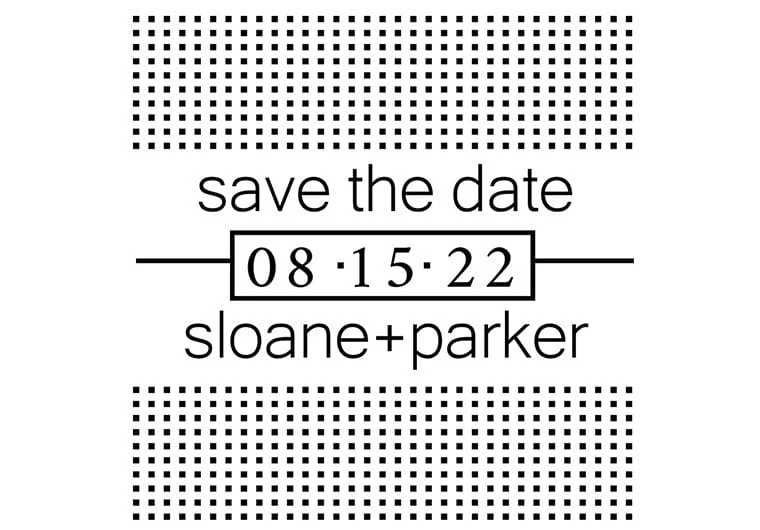 Dots Save The Date - Image 5