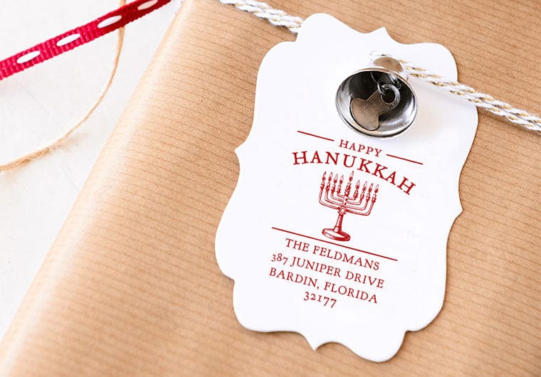 Hanukkah Menorah Address - Image 3