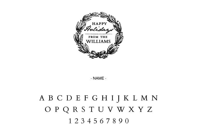 Holiday Wreath Address - Image 4