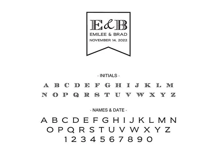 Initials Wedding Date - Image 4