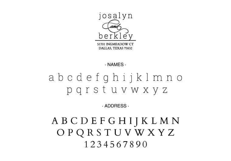 Scripty Couple Address - Image 2