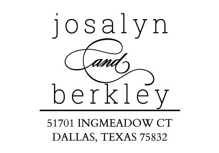 Scripty Couple Address - Image 3