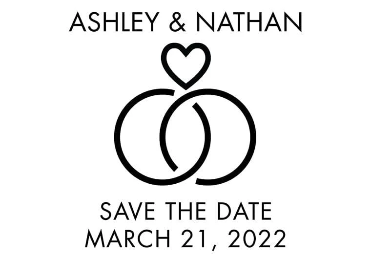Wedding Rings Save The Date - Image 5